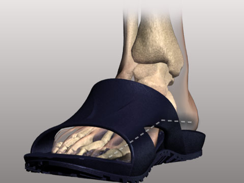 image showing arch support of an Okabashi shoe